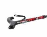 Red Tartan Carbon Fiber Clover Cane - Image 2